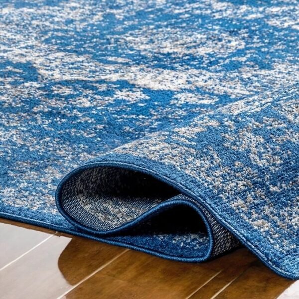nuLOOM Dark Blue Aura Persian Rug - Image 2