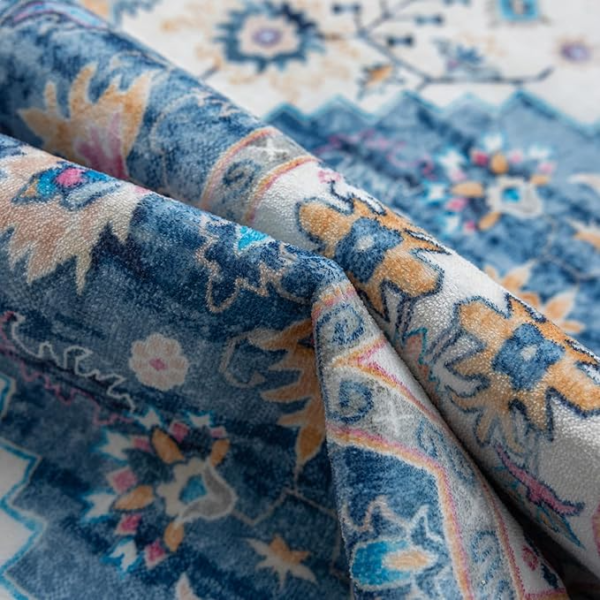 Taisier Home Blue Serenity Persian Rug - Image 6