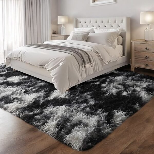 PAGISOFE Black White Grey Rug - Image 3