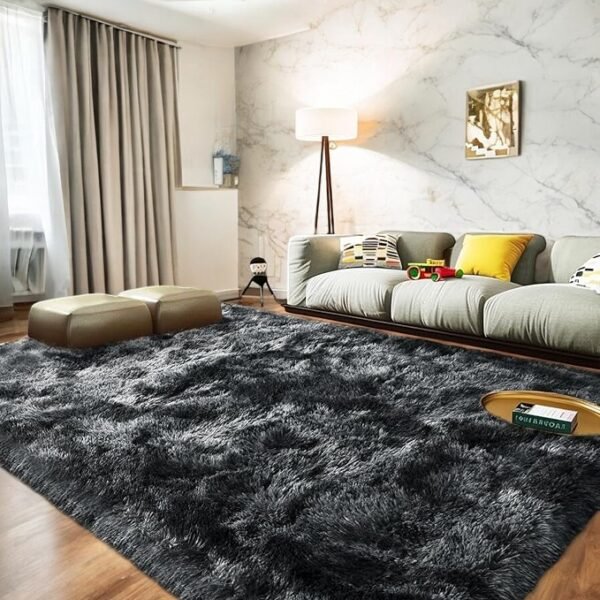 black and gray rug 8.,-