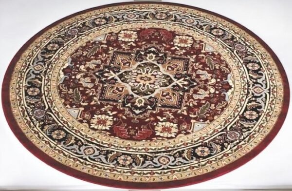 SAFAVIEH Lyndhurst 6' Round Red Rug - Image 4