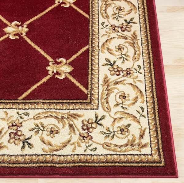 Well Woven Oriental Luxurious Red Rug - Image 2