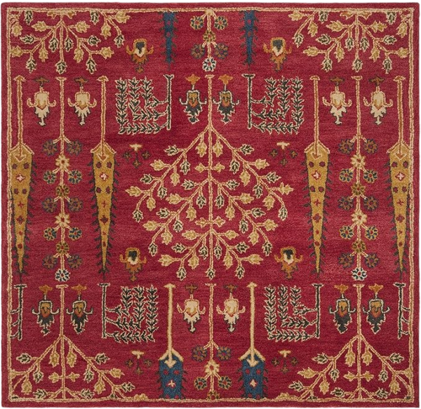 SAFAVIEH Red Oriental Wool Rug - Image 3